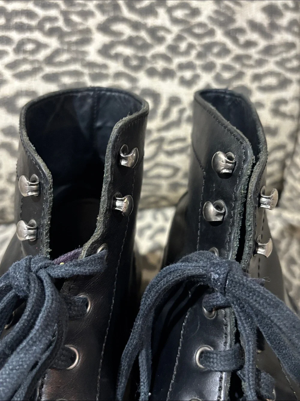 Thursday everyday black leather men’s small batch handcrafted lace up boots 9.5